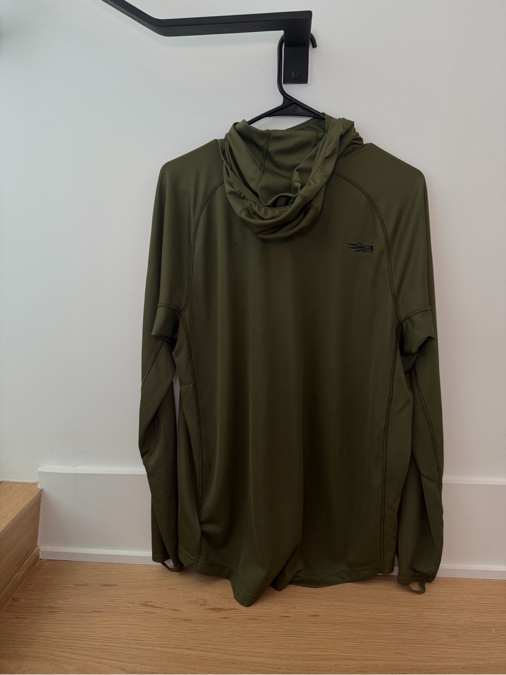 Sitka Men’s Core Lightweight Hoodie Olive Green Quarter-Zip Pullover Large - Picture 5 of 10